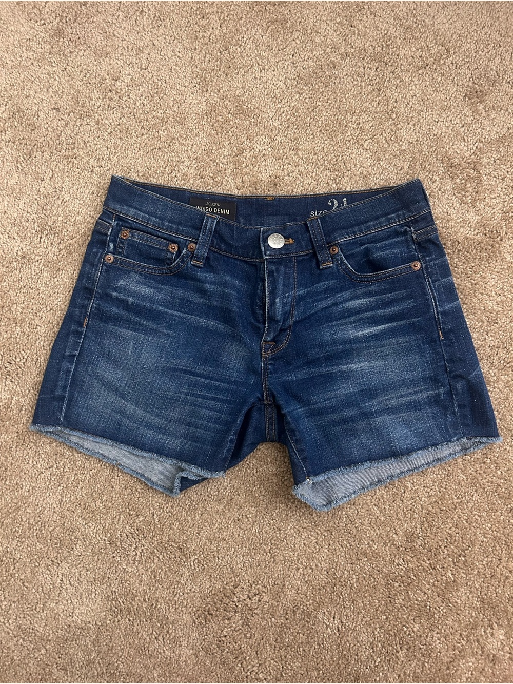 J. Crew Indigo Denim Cutoff Shorts